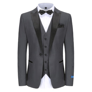 TX500 (PEAK LAPEL TUXEDO) - CHARCOAL